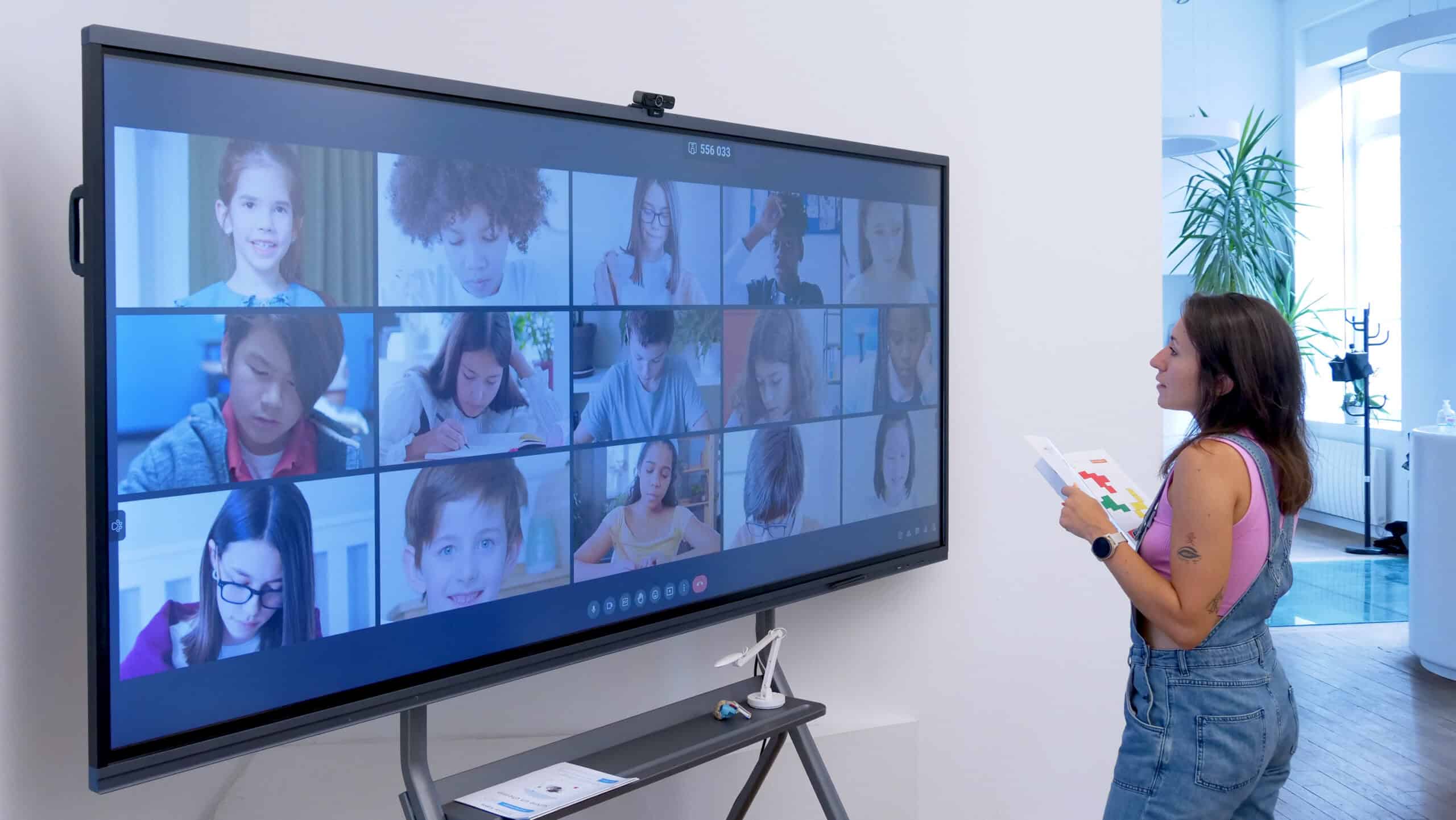 Pantalla para videoconferencia
